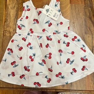 𝅺new PatPat Baby Girl Cherry Print Dress. 18/24 m